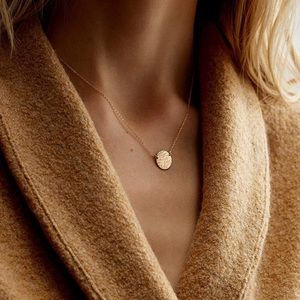 14K Gold Plated Coin Necklace